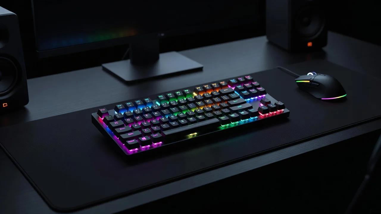 Apostas em eSports na Mostbet: CS2, LoL e Dota 2 Teclado mecânico iluminado em RGB em mesa gamer escura
