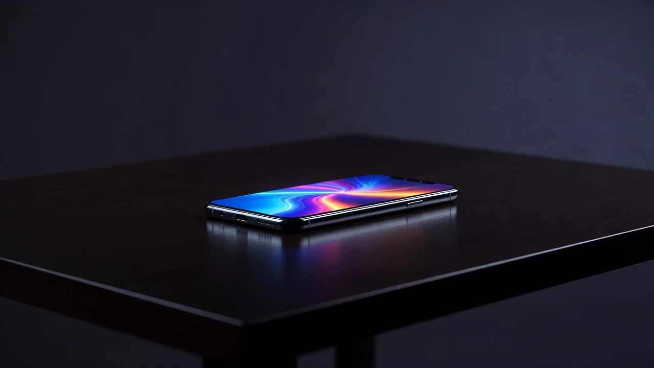 Mostbet login: como entrar e criar sua conta no Brasil Smartphone com tela de login iluminada sobre mesa escura